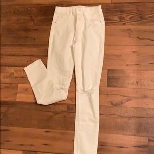 White high waist jeans